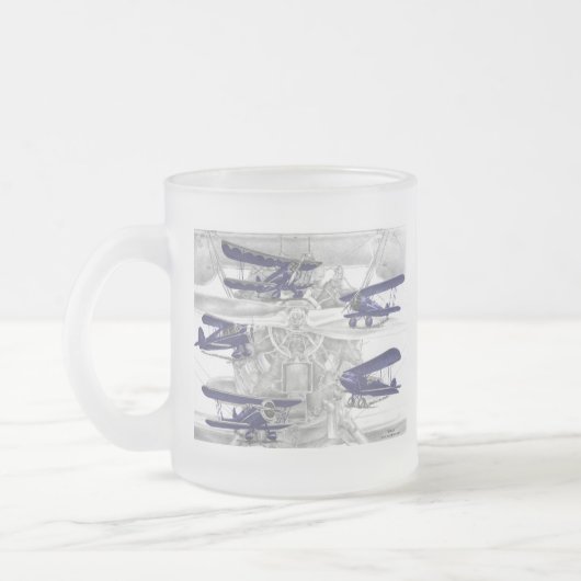 Waco Biplane Mattglastasse (Links)