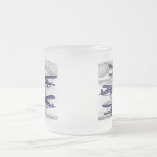 Waco Biplane Mattglastasse (Mittel)