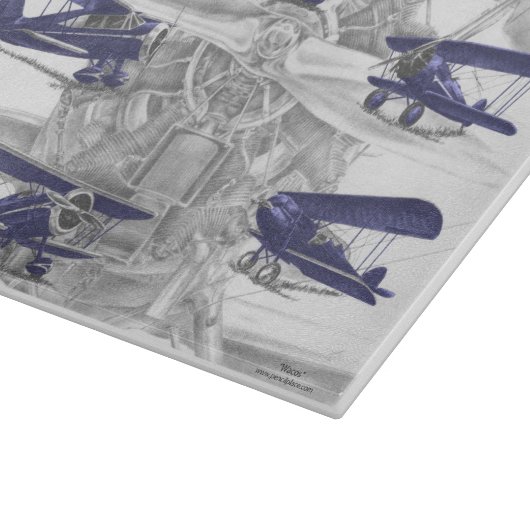 Waco Biplane Schneidebrett (Ecke)