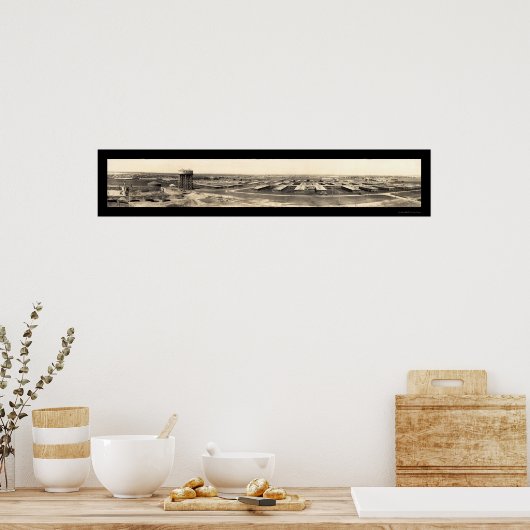 Waco Camp MacArthur Foto 1918 Poster (Küche)