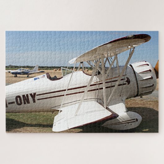 Waco-Doppeldecker-Flugzeug Puzzle (Horizontal)