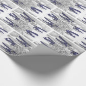 Waco-Doppeldecker Geschenkpapier (Ecke)