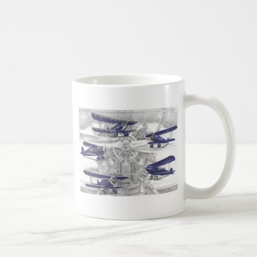 Waco-Doppeldecker Kaffeetasse (Rechts)