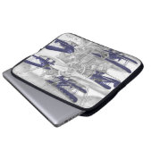 Waco-Doppeldecker Laptopschutzhülle (Vorne Knopf)