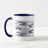 Waco-Doppeldecker Tasse (Links)