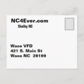 Waco Firefighter Postkarte (Rückseite)