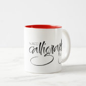 Waco-Kalligraphie-Innungs-Tasse Zweifarbige Tasse (VorderseiteRechts)