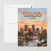 Waco Skyline Texas Postkarte (Vorne/Hinten)