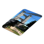 Waco Suspension Bridge Postcard Magnet (Linke Seite)