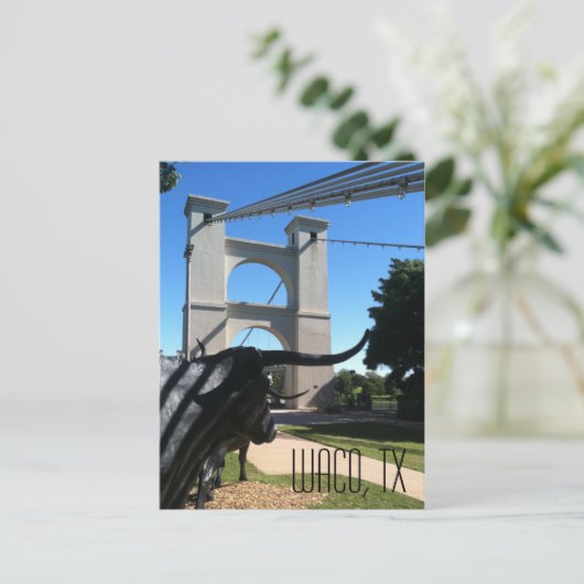 Waco Suspension Bridge Postkarte (Stehend Vorderseite)