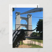 Waco Suspension Bridge Postkarte (Vorne/Hinten)