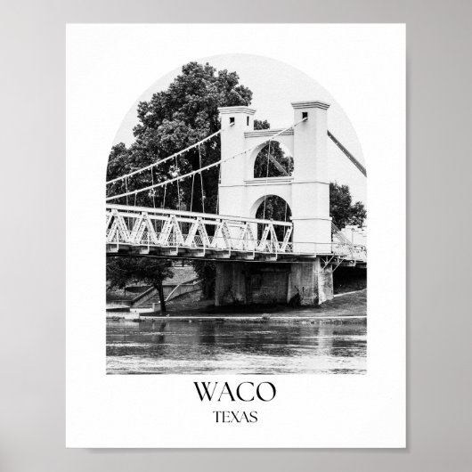 Waco Texas Arch Foto Print Poster (Vorne)