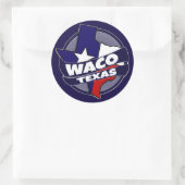 Waco Texas-Fahne platzt Aufkleber (Tasche)