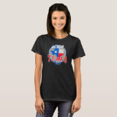 Waco Texas in Red White & Blue Bonnet Blume T-Shirt (Vorne ganz)
