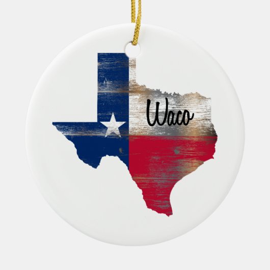 Waco Texas Keramik Ornament (Vorne)