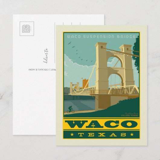 Waco, Texas Postkarte (Vorne/Hinten)