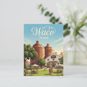 Waco, Texas Postkarte (Stehend Vorderseite)