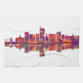 Waco Texas Skyline Geschirrtuch (Horizontal)