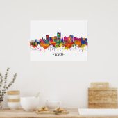 Waco Texas Skyline Poster (Küche)