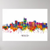 Waco Texas Skyline Poster (Vorne)