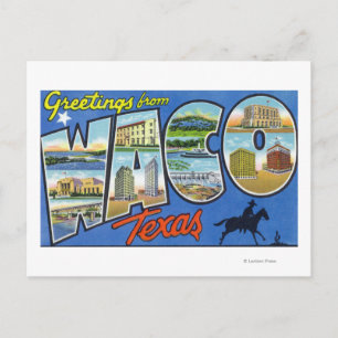 Waco, TexasLarge Letter ScenesWaco, TX Postkarte