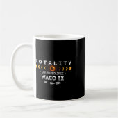 Waco Tx Total Solar Eclipse 2024 Kaffeetasse (Links)