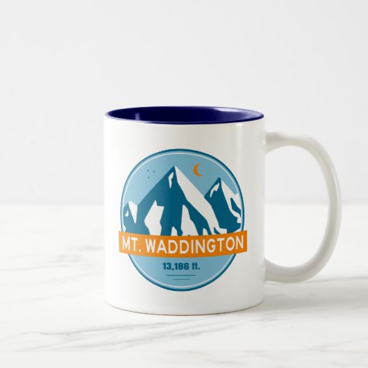 Waddington British Columbia Stars Moon Zweifarbige Tasse (Rechts)
