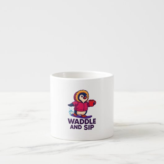 Waddle and Sip   Espressotasse (Vorderseite)
