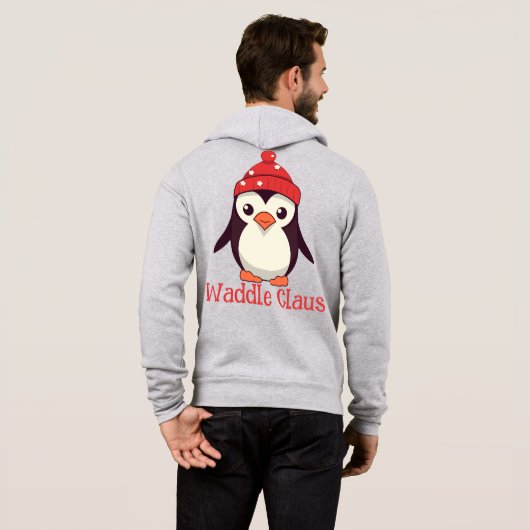 Waddle Claus Hoodie (Schwarz voll)