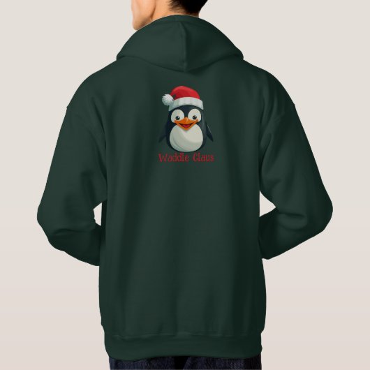 Waddle Claus Hoodie (Rückseite)