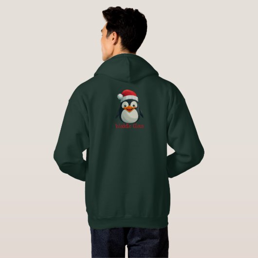 Waddle Claus Hoodie (Schwarz voll)