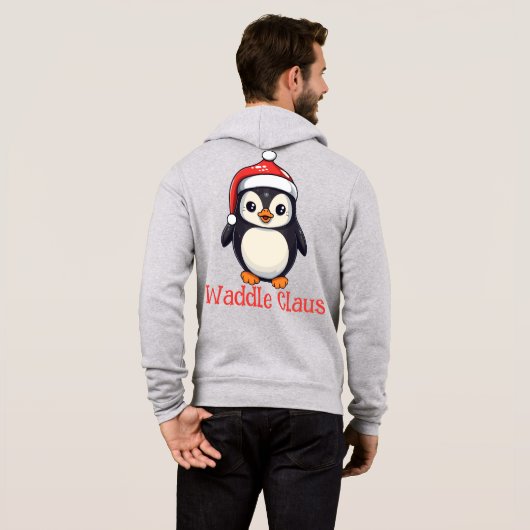 Waddle Claus Hoodie (Schwarz voll)