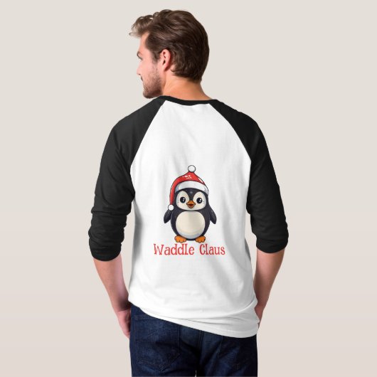 Waddle Claus T-Shirt (Schwarz voll)