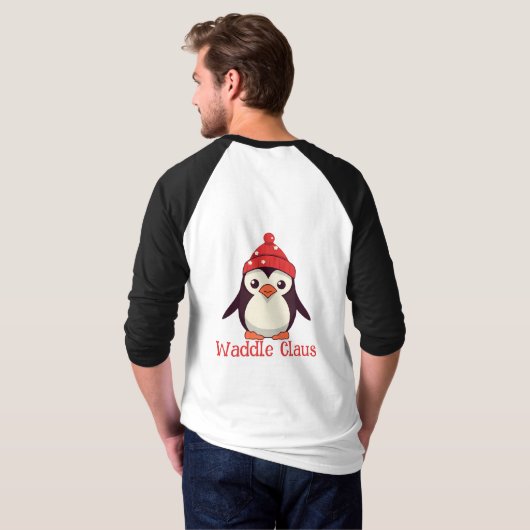 Waddle Claus T-Shirt (Schwarz voll)