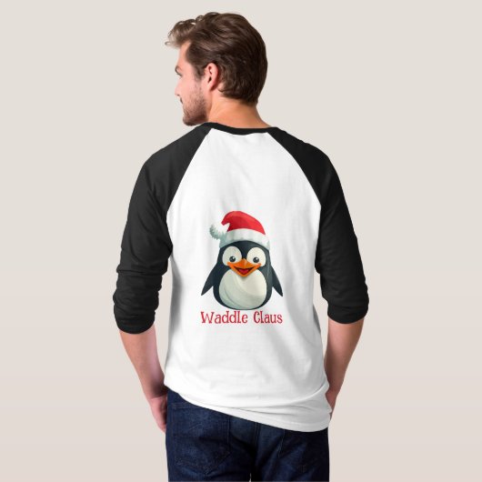 Waddle Claus T-Shirt (Schwarz voll)