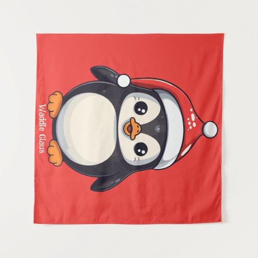 Waddle Claus Wandteppich (Vorderseite (Horizontal))