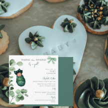 Waddle dann Swaddle Es ist eine Mädchen-Green-Baby