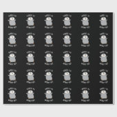 Waddle I Do ohne Sie Funny Pinguin Pun Dark BG Geschenkpapier (Flach)