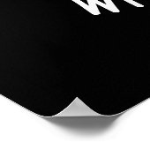 Waddle I Do ohne Sie Funny Pinguin Pun Dark BG Poster (Ecke)