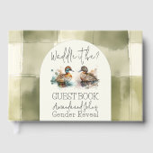 Waddle it be Mallard Duck Gender Reveal Gästebuch (Vorderseite)