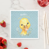 Waddle McQuackers Niedlich Duck Baby Shower Serviette (Beispiel)