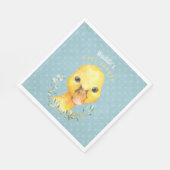 Waddle McQuackers Niedlich Duck Baby Shower Serviette (Ecke)