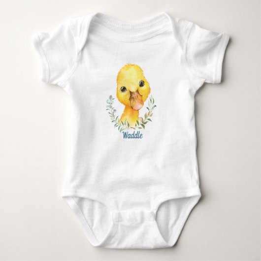 Waddle McQuackers Niedlich Duck Baby Strampler (Vorderseite)