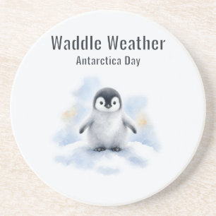 Waddle Wetter Antarktika Tag Getränkeuntersetzer