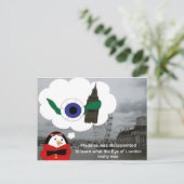 Waddles London Eye Postkarte (Stehend Vorderseite)