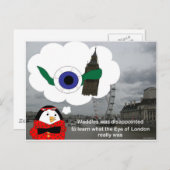 Waddles London Eye Postkarte (Vorne/Hinten)