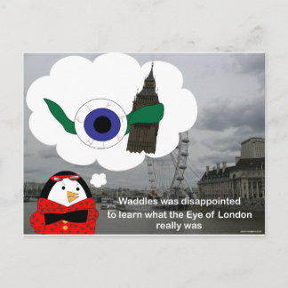 Waddles London Eye Postkarte