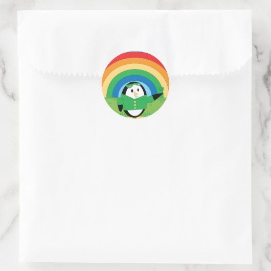 Waddles St. Patrick's Day Sticker (Tasche)