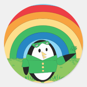 Waddles St. Patrick's Day Sticker