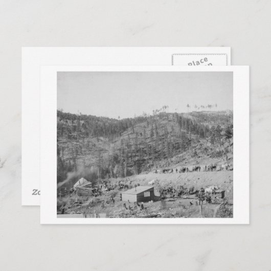 Wade and Jones Railroad Camp in Whitewood Canyon Postkarte (Vorne/Hinten)